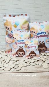 Labubu Pouch Snack Vinyl Kemasan Snack Hampers Birthday Jumbo Souvenir Ulang Tahun Pesta Set Hadiah Gift Ulang tahun