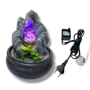 น้ำล้นน้ำตกจำลองลูกแก้วหมุนมงคล(สินค้าพร้อมส่ง