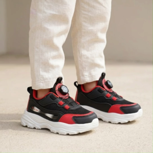 BUM Equipment Kids Shoe CSY250/CSY251 Black x Red/Grey x Orange - Kasut Kanak-Kanak Kasual Ringan Selesa Sneakers