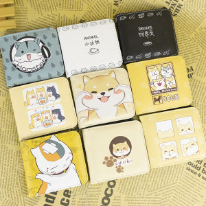 Japanese and Korean Wallet Boys Student Trendy Girls Adorable Cartoon Animation Short Hamster Lesser Panda Wallet Card Holder