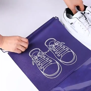 Frosted Drawstring Shoe Bag Indoor Shoes Dustproof Bag Outdoor Travel Organizer Storage Bags Pouch