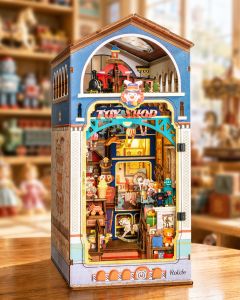 Rolife Book Nook / Treasure Toy Shop / DIY Book Nook Miniature Kit / 3D Wooden Puzzle / Vintage Toy Store / 380pcs Creative Craft Gift for Adults Kids Decor TGB23 Assmble 7h