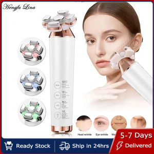 Hengfa Lina Radio Frequency Massager for Face EMS Vibration LED Red Light Therapy Face Lifting Machine Anti Wrinkle Skin Tightening
