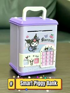 ATM Machine Unlock With Card & Fingerprint Tabung Simpanan ATM Password Safe Box Coin Bank