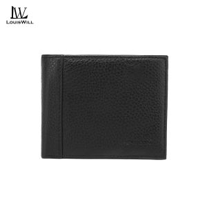 LouisWill Fashion Short Wallet RFID Anti Theft Brush Retro Wallet Business Wallet Genunie Leather Wallet Multi-Card Position Wallets Travel Purses Zipper Coin Pouch ID Credit Cards Holders