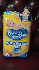 Mamy Poko Pants X-tra Kering S-38: Pampers Kering & Nyaman untuk Bayi
