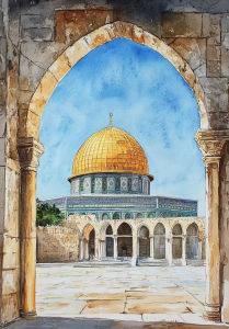 Oil Painting By Numbers Al-Aqsa Mosque Kaaba Islamic Living Room Home Decor Cuadros
