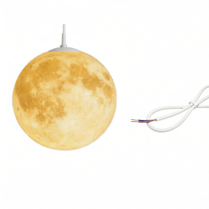 No Brand | Solar Moon Shape Outdoor Hanging Light