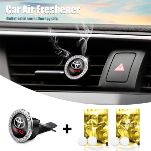 1Pcs Air Outlet Aromatherapy Clip Car Solid Perfume Freshener For Toyota Gazoo Racing Corolla Yaris Chr Auris Rav4 Prius Prado