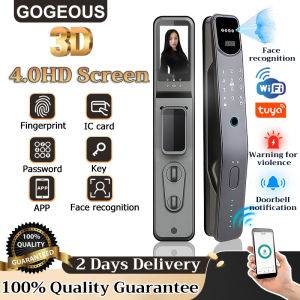 GOGEOUS tuya smart door lock digital door lock face recognition smart door lock fingerprint IC card password smart door lock digital door locks for hotel apartment home