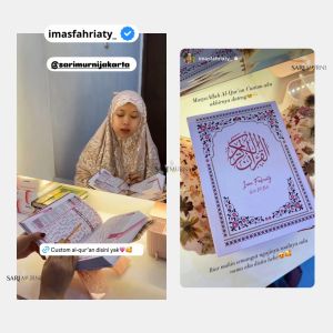 Sari Murni Jakarta - Al Quran Premium Custom Nama / Quotes Anak Perempuan AP-08