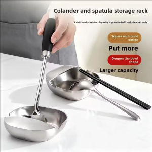 YESPERY Durable Thicken Stainless Steel Spoon Rest Spatula Holder Tray Kitchen Storage Rack