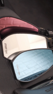 <100% Alloy>🔥 กระจกมองข้าง Street King V3 เลนส์สีน้ำเงิน ป้องกันดวงตา เลนส์เกรดต่ำ ปรับได้ กระจกมองหลังมอเตอร์ไซค์แบบสากล สำหรับ ADV PCX Click NMAX Sniper MIO Raider Napoleon