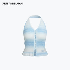 ANN ANDELMAN | Gradient Neckline Slim Fit Short Summer Cardigan
