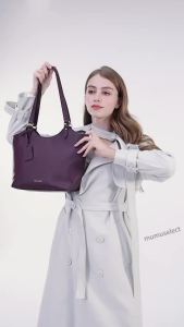【High-End Mumu】M330 Quality Leather Women Simple Shoulder Bag Cly Office College Bags For Woman