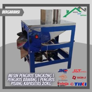 MESIN PENGIRIS/ POTONG SINGKONG KERIPIK | PENGIRIS BAWANG | MESIN POTONG PISANG KAPASITAS 20KG