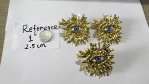 Baroque Style Fashion Alloy Big Eyes Dangle Earrings For Women Jewelry Exaggerated Ladys Statement Earrings Accessories