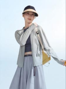 Beneunder | Loose Womens Outdoor UV Protection Clothing Breathable Ice Silk Long Sleeve Hooded Jacket Nylon Fabric Sunscreen Original Yarn