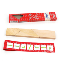 Mathematics Teaching Aids School Science and Technology Museum Creative Gift Three Kingdoms Digital Klotski T Shape Puzzle T-Puzzle Five Jigsaw Puzzle