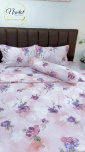 🌇SIÊU ĐẸP🌇 Bộ Ga Gối Lụa Lyocell Viscose Thoáng Mát Mềm Mịn Chăn Chần Bông Cao Cấp _ Nemtot Bedding
