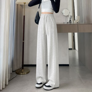 Casual High Waist Wide Leg Pants Womens Spring Autumn Loose Lazy Style Straight Leg Trousers Comfortable Loose Fit Casual Pants