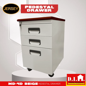 Do It Home Jersey MD-4D Beige Pedestal Drawer 3 Drawer