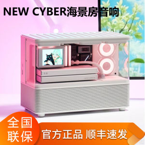 Edifier New Cyber Integrated Bluetooth Speaker Sea View Room Office Desk Setup Home Audio Wireless Speaker with Display Lyrics