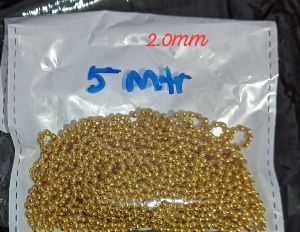 Gold & Copper Colour Ball Chain (price for 5 to 10 meters)