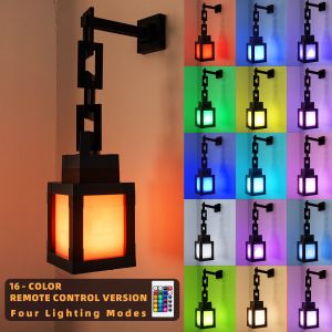16 color change My World Luminous Lantern Night light Charging torch light childrens bedroom ambient light ornament light