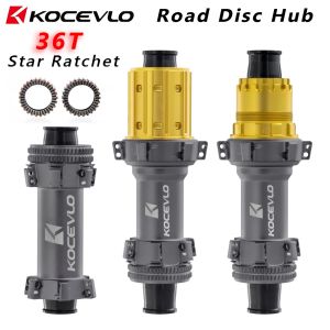 KOCEVLO Road Disc hub 36T Ratchet 24 Hole Straight pull Center Lock Disc Road Bike Hub for Shimano/Sram XDR 12 Speed Gray