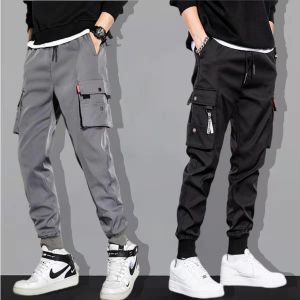 SHALOM Jogger Pants For Men Korean Men Pants Cargo Pants Trending Tiktok Overalls Baggy Pants Loose Work Pants Versatile Men Pants Harem Pants Jagger Sweatpants Cargo Pants For Men Track Pants - 011