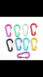 Multi-color Aluminum Alloy Gourd Carabiner Flat Spring Clip for Outdoor Camping Hiking