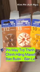 Pin Máy Trợ Thính Maxell PR41 (312 ) / PR44 (675) / PR48 (13 ) / PR536 (10 ) 145V Hàng chính hãng