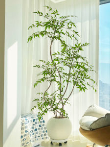 High-end Large Floor Artificial Nandina Pot Plant Decor