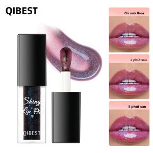 Son Dưỡng Môi Đổi Màu QIBEST Black Mirror Dưỡng Ẩm Bóng Mượt Làm Đầy Môi Lâu Trôi 4.6ml Kích Thước Đầy Đủ