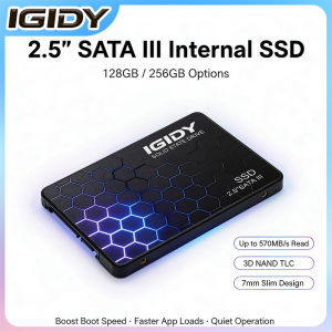 IGIDY 2.5 Inch SATA III SSD Cool Honeycomb Gradient Art Pattern Solid State Drive High Speed Internal SSD for Desktop Laptop PC