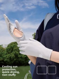Miiow | Outdoor Cycling Sun Protection Gloves Womens Summer UV Protection Ice Silk Touchscreen Gloves Breathable Anti-slip Hollow Hand