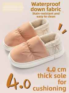 TZLDN | Waterproof Non-slip Fluffy House Slippers