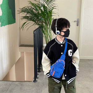 Waterproof Mini Crossbody Bag for Children Outdoor Travel Mobile Phone Bag Boys And Girls Can Wear Chest Bag Simple And Stylish Korean Version