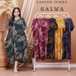 dasteran Daster Jumbo Kancing Depan Busui LD120 Rayon Salwa halus Adem Nyaman cabut warna