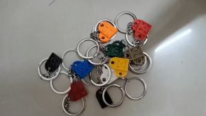 2Pcs Gantungan Kunci Couple Love Hati Bata Cinta Hati Brick Keychain Pasangan Persahabatan Hadiah Perhiasan Ulang Tahun