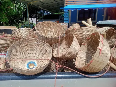 รังไก่ไข่ รังไก่ฝักไข่ รังไก่ สานไม้ไผ่ งานเนียบ งานแฮดเมด คุณตาทำเอง