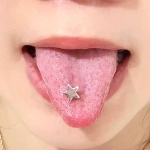 South Korea sells a variety of tongue nails medical steel environmental protection and love 流行多款舌环乳环舌钉医用钢环保穿刺饰品
