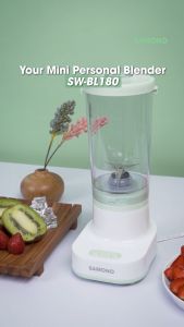 SAMONO Blender Mini Multifungsi Low Watt 4 Mata Pisau Garansi Resmi 1 Tahun SW-BL180