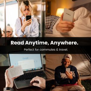 16GB Portable Book Reader Screen Reader X4 Pro Pocket EReader Smart Paper Tablet with Button Screen Reader Handheld Reader 4.3inch Screen TF CardGlare-free display for Phone Pad Tablet