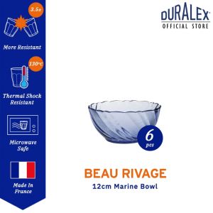 Duralex 1 Pcs / 2 Pcs / 6 Pcs Tempered Glass Beau Rivage Marine Serving Bowl / Rice Bowl / Salad Bowl / Tumbler / Mug / Cup and Saucer / Microwave Safe / Set Pinggan Mangkuk Kaca Duralex / Pinggan Makan