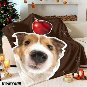 Beast Kingdom | Cute Collie Puppy Winter Summer Flannel Blanket Throw Fleece Soft Fuzzy Plush Cozy Fleece Blankets for Sofa Ideal Gifts