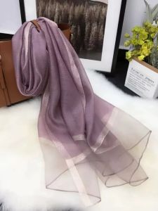 Silk Wool Blend Scarf Lightweight Butterfly Beaded Edges Warmth Softness Fashionable Korean Style Multifunctional Rectangle Shawl