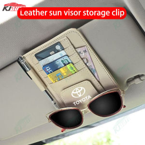 [Storage Artifact] Multi-function Car Leather Card Holder Sun Visor Storage Box Is Soft Non-slip and Wear-resistant for Toyota Honda Mitsubishi Volkswagen Nissan Hyundai Kia Ford