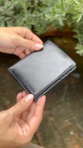 Ví da đứng Goodvibes dùng da bò Pullup cao cấp bảo hành 24 tháng